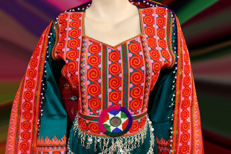 embroidery work pashtun saneens frock clothes