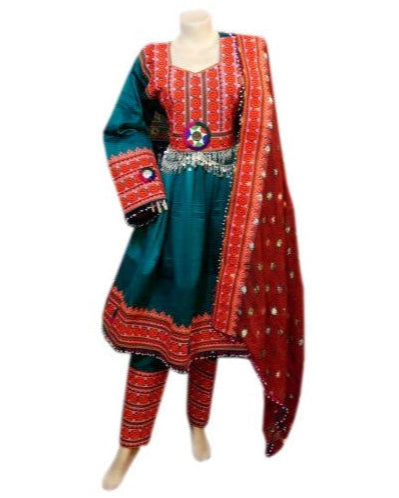 Afghan Bridal Hand Embroidered Dress