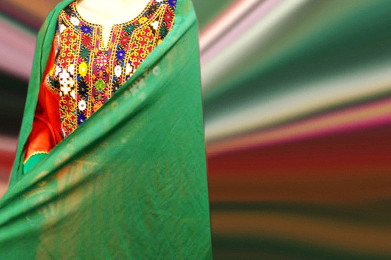 afghan dresses frocks with long veil shawl