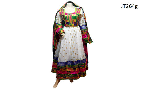 Afghan Bridal Embroidered Dress