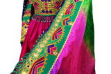 Hand Embroidered Traditional Afghan Bridal Dress