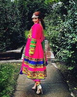Hand Embroidered Traditional Afghan Bridal Dress