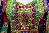Hand Embroidered Traditional Afghan Bridal Dress