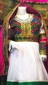 Afghan Bridal Embroidered Dress