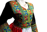 Kuwait Flag Style Bridal Hand Embroidery Dress