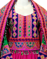 Hand Embroidered Afghan Traditional Bridal Dress