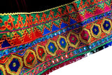 Hand Embroidered Afghan Bridal Dress In Velvet Fabric