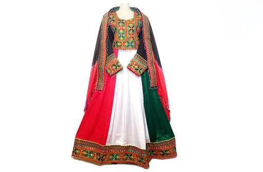 afghan fashion long dress for brides