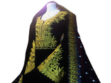 Elegant Black Velvet Afghan Pathani Dress - New Stylish Design
