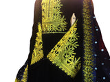 Elegant Black Velvet Afghan Pathani Dress - New Stylish Design