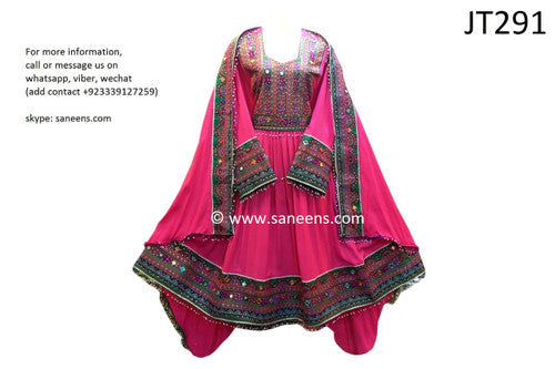 Stunning Pink Afghani Bridal Frock: New Persian-inspired Design