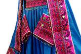 Muslimah Fashion Afghan Clothes In LIght Blue Persian Wedding Frocks