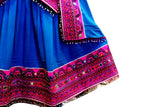 Muslimah Fashion Afghan Clothes In LIght Blue Persian Wedding Frocks