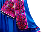 Muslimah Fashion Afghan Clothes In LIght Blue Persian Wedding Frocks