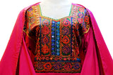 Afghani Pathani Pink Dress Pashtun Brides Clothing