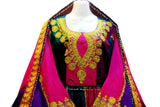Afghan Clothes In Multicolor Fabric Pashtun Singer Dress