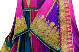 Afghan Clothes In Multicolor Fabric Pashtun Singer Dress