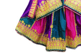 Afghan Clothes In Multicolor Fabric Pashtun Singer Dress