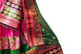 Mirrors Work Afghan Clothing In Pink Color Persian Singer Dresses Online