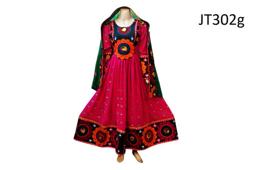 Afghan Gown Muslimah Fashion Pashtun Singer Dress With Needlework