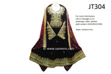 Islamic Wedding Dresses Afghani Dress In Black And Burgundy Color