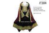Islamic Wedding Dresses Afghani Dress In Black And Burgundy Color