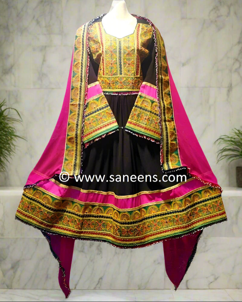 Elegant Afghan Dress For Nikah Ceremony