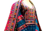 Persian Bridal Clothes In Blue Barosha  Afghan Clothing