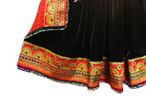 Pashtun Singer Frock In Black And Red Color Muslim Wedding Dresses