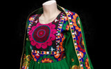 Pashtun Singer Clothes Afghan Fashion Dress In Green Color