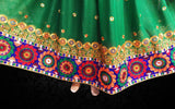 Pashtun Singer Clothes Afghan Fashion Dress In Green Color