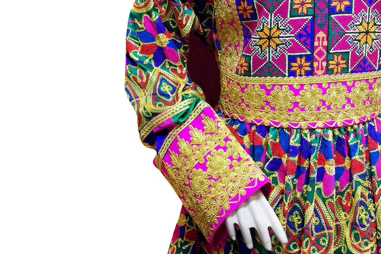 muslim wedding dress in multi color