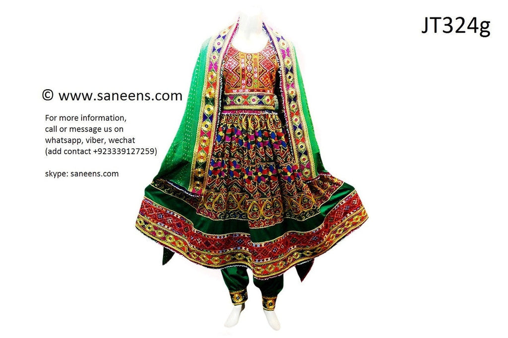 afghan clothes in choli fabric