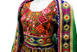 Pashtun Yakhan Dozi Dress In Multi Color Afghan Gown Persian Nikah Clothes