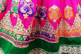Pathani Bride Long Dress In Pink Color Afghan Gown Muslim Nikah Frock