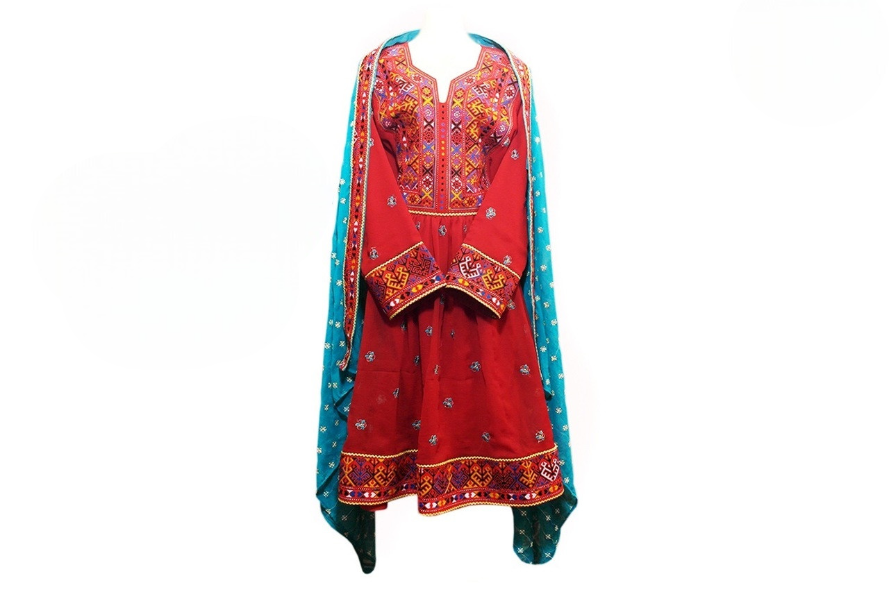 afghan clothes, pashtun bridal frock