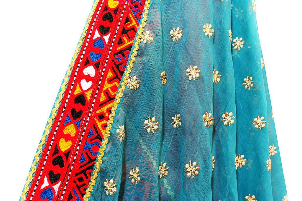 afghan traditional clothes in red color