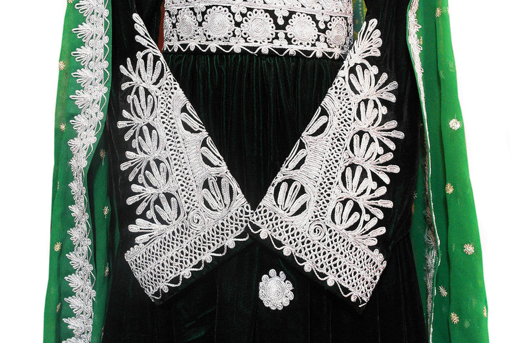 pashtun singer clothes with embroidery work