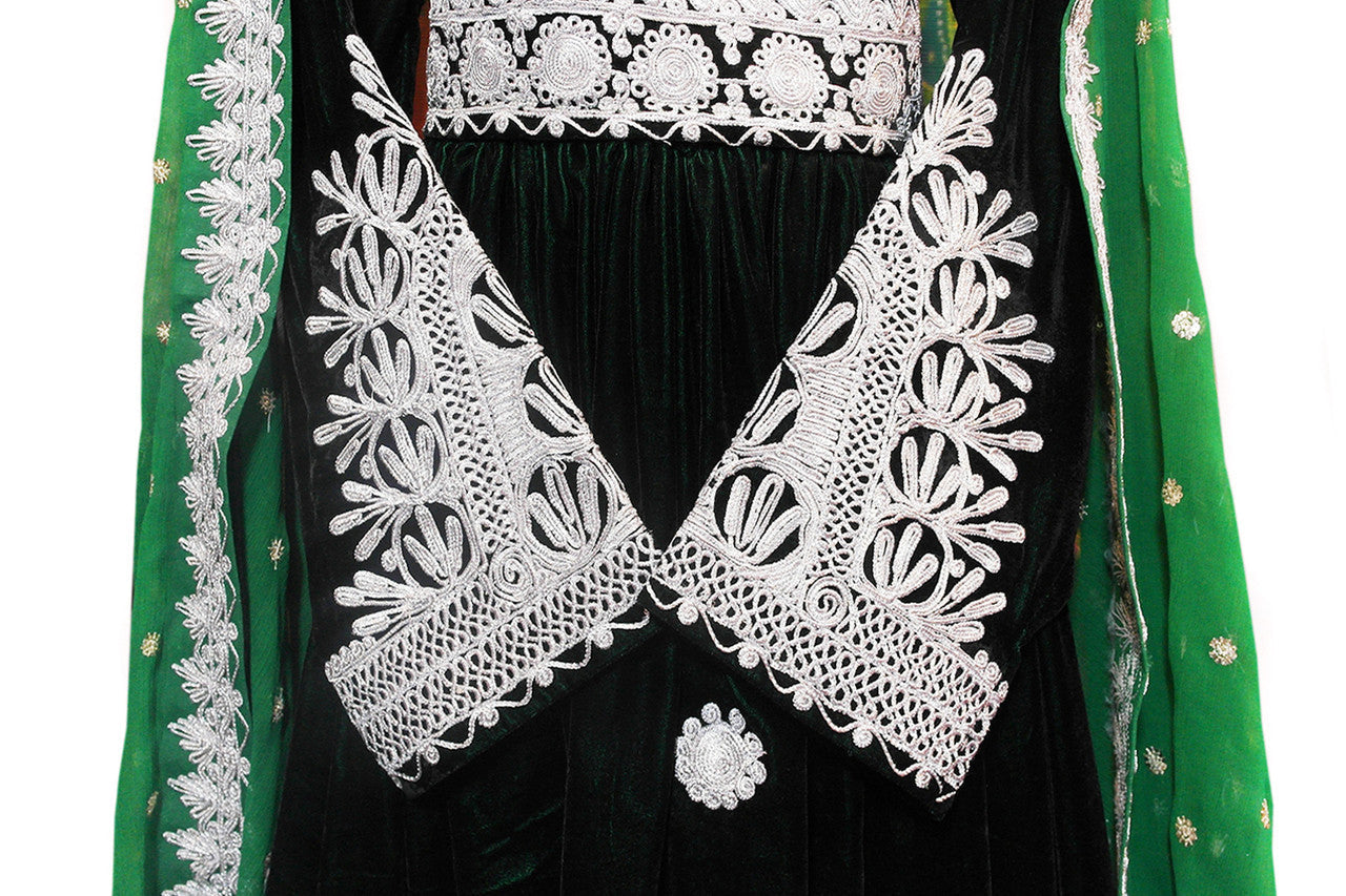 pashtun singer clothes with embroidery work