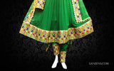 Traditional Green Afghan Pashtun Singer Attire - New Persian Design