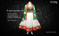 Afghan Gown Persian Fashion Long Dress In White Color Muslim Costume