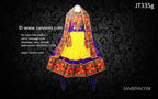 Buy Afghan Fashion New Gown In Yellow Color Pashtun Bridal Frock