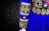 High Low Design Afghani Gown Traditional Pashtun Bridal Clothes Frock