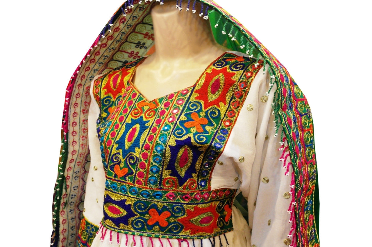 afghani dress new style, pakhtoon girl costume