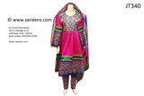 Pathani Dress With Mirrors Work In Pink Color Afghan Nikah Clothes