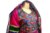 Pathani Dress With Mirrors Work In Pink Color Afghan Nikah Clothes