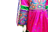 Pathani Dress With Mirrors Work In Pink Color Afghan Nikah Clothes