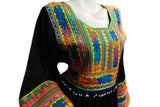 Black Color Afghan Clothes Pashtun Singer Fashionable Dress