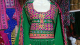 Buy New Afghan Clothes In Green Color
