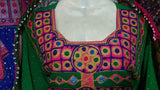 Buy New Afghan Clothes In Green Color